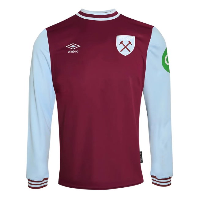 2024-2025 West Ham Long Sleeve Home Shirt (Kids) (Fullkrug 11)-SoccerKits Hub | Buy Soccer Jerseys Online